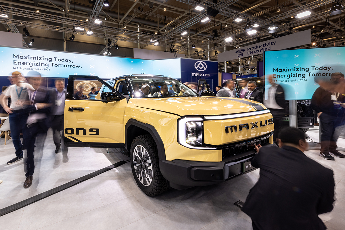 Pres­se­kon­fe­renz MAXUS eTERRON9 – IAA Trans­por­ta­ti­on 2024